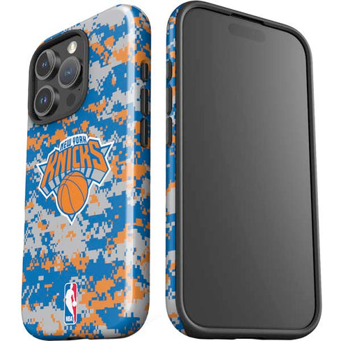 NBA New York Knicks Digi Camo iPhone 16 Pro Max Impact Case